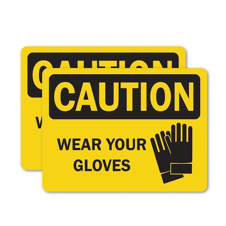 Signmission 7 in Height, 10 in Width, Vinyl Decal, Rectangle OS-2PACK-CS-D-710-L-19259